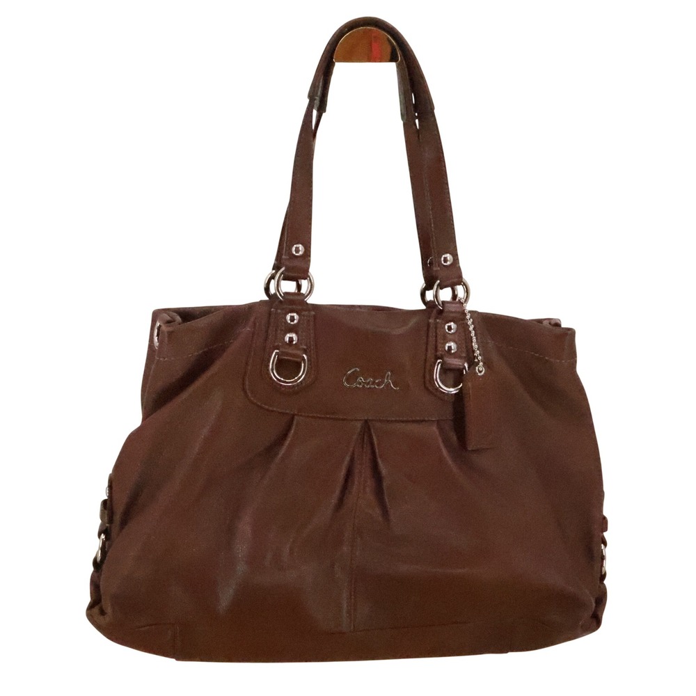 Coach Ashley Carryall Tote Bag Brown Mahogany Leather F15513 2010 Satchel Luxe
